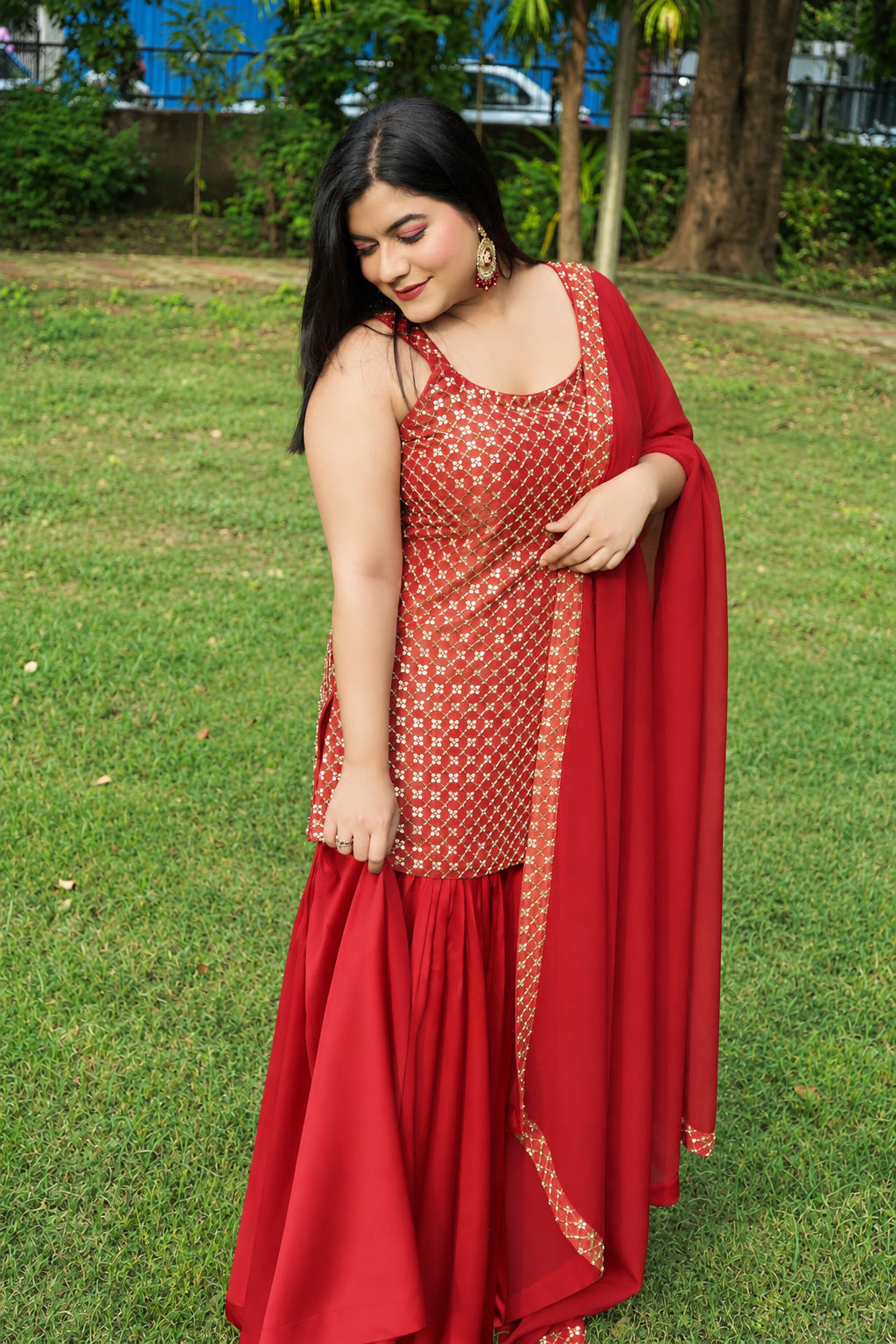 Red Garara Set (3 piece)