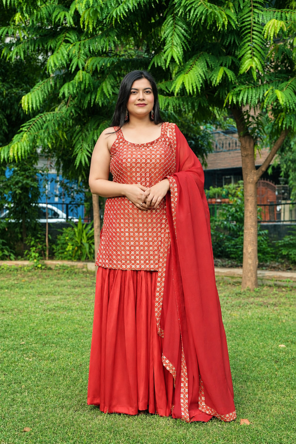 Red Garara Set (3 piece)