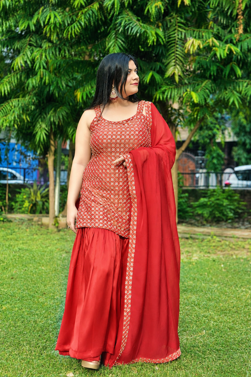 Red Garara Set (3 piece)